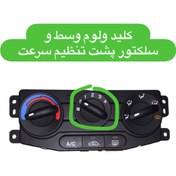 تصویر کلید ولوم وسط پنل بخاری ریو نو 