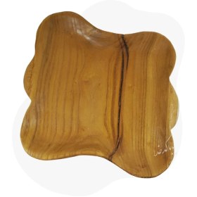 تصویر سینی چوبی دفرمه مدل چوبار 