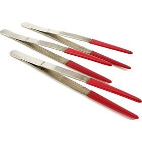 تصویر پنس آبکاری 30 سانتی متر Tweezer Plastic Tips 12