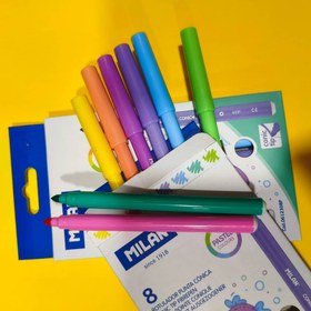 تصویر ماژیک ۸رنگ میلان ضخیم 