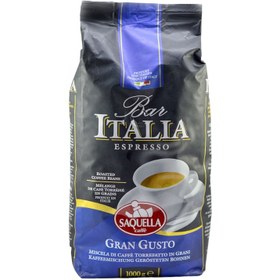 تصویر قهوه گرن گوستو ساکوئلا ایتالیا آبی 1 کیلوگرمی ا Saquella Italia Gran Gusto Espresso Coffee 1kg 