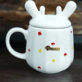 تصویر ماگ گوزن گلدار 