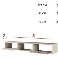 تصویر میز تلویزیون دیواری مدل FH86 ملامینه 