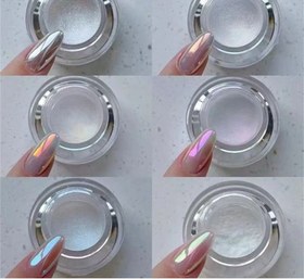 تصویر پودر کروم جواهری ناخن 