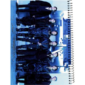 تصویر دفتر مشق ۱۰۰ برگ سیمی طرح بی تی اس مجموعه ۴ عددی 