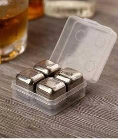 تصویر قالب یخ استیل 4عددی 