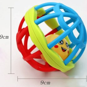 تصویر توپ سیلیکونی جغجغه ای کد 1323 