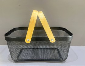 تصویر سبد فلزی طرح ایکیا مستطیلی کد7 