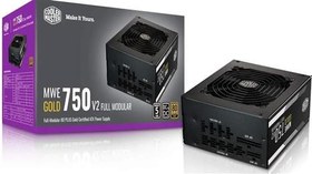 تصویر پاور کولر مستر مدل ام دبلیو ای گلد با توان 750 وات Cooler Master MWE Gold 750W Full Modular Power Supply