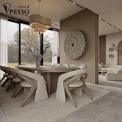 تصویر ست میز و صندلی غذاخوری مدل تیورا 