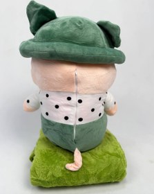 تصویر پتوعروسک خوک کلاه دار 