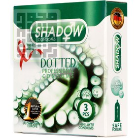 تصویر کاندوم شادو مدل Dotted بسته 3 عددی Shadow Dotted Condom 3 Pcs