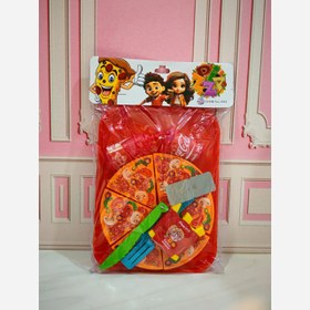 تصویر پیتزا برشی 9 تیکه 