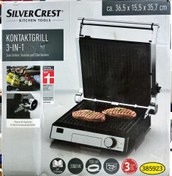 تصویر کنتاکت گریل سەکارە سیلورکریست ‏SILVERCREST KontaktGrill 3-in-1 SKGE 2000 C3