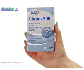 تصویر قرص کروم 200 میکروگرمی یورو ویتال بسته 60 عددی Eurho Vital Chrom 200 µg 60 Tabs