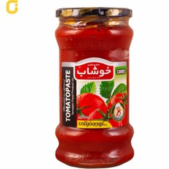 تصویر کنسرو رب گوجه فرنگی خوشاب ظرف شیشه ای وزن 600 گرمی - 6 عدد 