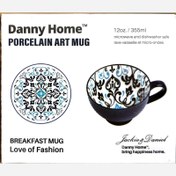 تصویر ماگ لته خوری سرامیکی در رنگی بندی زیبا 