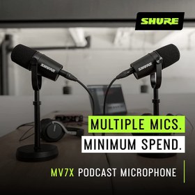 تصویر میکروفون داینامیک شور مدل MV7X 