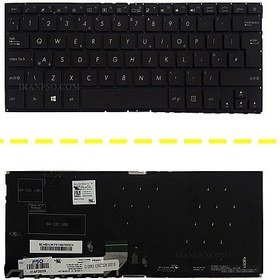 تصویر کیبرد لپ تاپ ایسوس ZenBook UX430 مشکی-اینتربزرگ-بابک لایت-بدون فریم+7 روز مهلت تست 