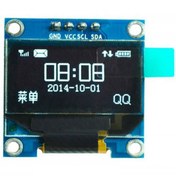 تصویر نمایشگر OLED 128X64 سفید I2C 