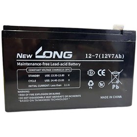تصویر باتری 12V 7 Ah برند نیو لانگ (12ولت 7 آمپر) 