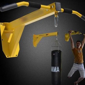 تصویر بارفیکس دیواری و استند کیسه بوکس Wall barfix and punching bag stand NS09 