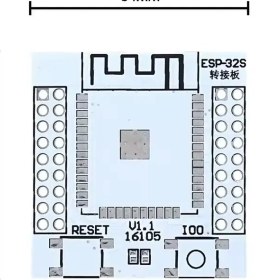 تصویر PCB تبدیل ESP32 