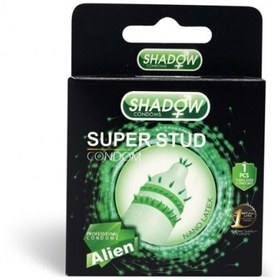 تصویر کاندوم فضایی دکمه دار shadow super stud alien condom Three-dimensional stud buttoned