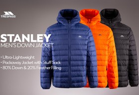 تصویر کاپشن پر Trespass اورجینال مدل Stanley کد Trespass Stanley Male Down Jacket Blue