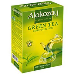 تصویر چای سبز لاغری الکوزی 100 درصد سیلان اصل ,alokozay 100% pure ceylon tea 500 گرمی 