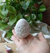 تصویر بیس خام و قالب سیلیکونی تخم مرغ عید 