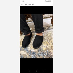 تصویر گیوه مشکی مردانه طبی تزریقی 