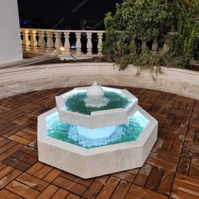 تصویر آبنما چلیپا ۸ ضلعی 