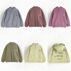 تصویر هودی نیم زیپ کلاهدار آکو سایز ۴ تا ۶ سال 