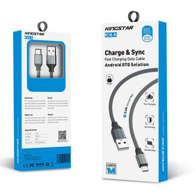 تصویر کابل شارژ microUSB کینگ استار مدل K18 a MicroUsb Cable K18 A