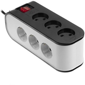 تصویر چند راهی برق 9 خانه پارت الکتریک کد PE5142 ا Part Electric Power Strip Code PE5142 Part Electric Power Strip Code PE5142