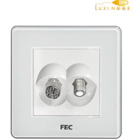 تصویر پریز آنتن و ماهواره کریستالی FEC کد PS03 