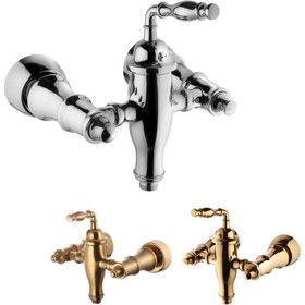 تصویر شیر توالت البرز روز مدل پرستیژ ا Alborzrooz gold mate-Prestige toilet tap Alborzrooz gold mate-Prestige toilet tap