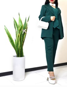 تصویر کت و شلوار مازراتی یقه بلیزر مهرسا مزون Women's suit