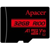 تصویر کارت حافظه microSDXC اپیسر مدل R100 کلاس 10 استاندارد UHS-I U1 سرعت 100MBps ظرفیت 32 گیگابایت MEMORY CARD MICRO SD APACER R100 32GB