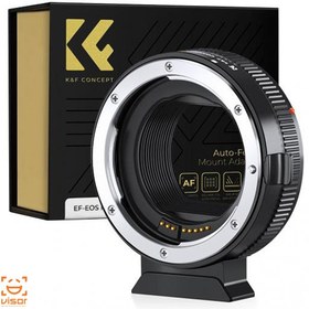 تصویر آداپتور مبدل لنز EF به K&F Mount Adapter RF 