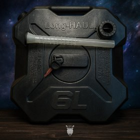 تصویر گالن 6 لیتر با هولدر - مشکی -تکی 