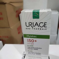تصویر ضد آفتاب صورت اوریاژ اورجینال Uriage 3661434001932 Hyseac Fluide Spf 50 T 50 ml 