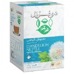 تصویر دمنوش کیسه ای ریشه قاصدک و گزنه دوغزال 14 عددی Dandelion root and nettle tea bag