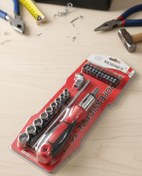 تصویر آچار بکس و تی و سری پیچ گوشتی 21پارچه MOBINES 