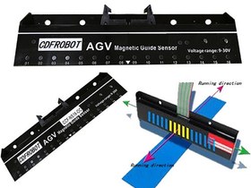 تصویر سنسور نوار مغناطیسی 16 نقطه ای ربات با کابل فلت 