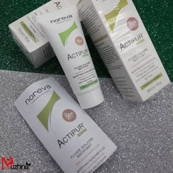 تصویر ضد آفتاب اکتی پور برند نوروا spf50 Actipure sunscreen, Noreva brand, spf50