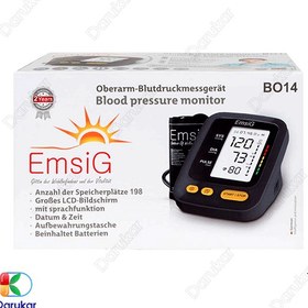 تصویر فشارسنج بازویی دیجیتال سخنگو امسیگ مدل BO14 (B014 emsig blood pressure)