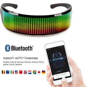 تصویر عینک ال ای دی فول کالر مدل SL009 Full Color SL009 LED Glasses