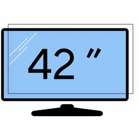 تصویر محافظ صفحه تلویزیون 42 اینچ (ابعاد 55.5*95.5) - 2 میل تایوانی برند MGS 42 inch TV screen protector (dimensions 95.5*55.5)